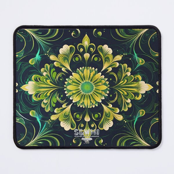 Item preview, Silver Grey White heir inspiration, Green retro pattern designed and sold by markyboyce247.