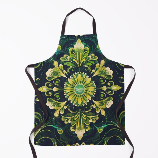 Item preview,  Silver Grey White heir inspiration, Green retro pattern designed and sold by markyboyce247.