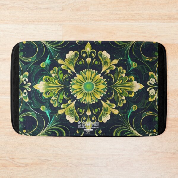 Item preview,  Silver Grey White heir inspiration, Green retro pattern designed and sold by markyboyce247.