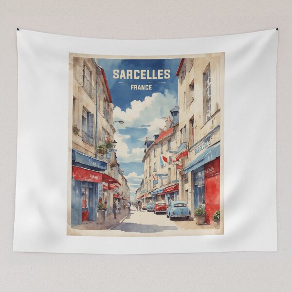 Item preview, Sarcelles France Vintage Travel Tourism designed and sold by TravelersGems.