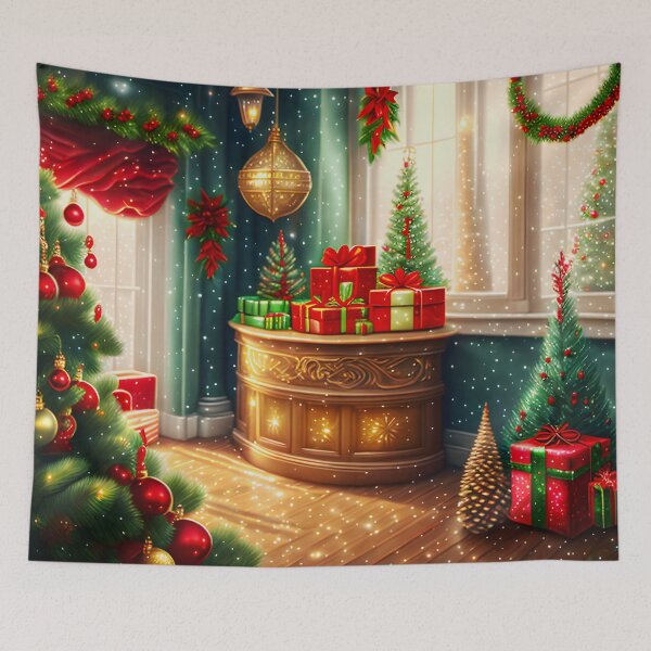Item preview, Festive decorated room, traditional Christmas designed and sold by MarionsArt.