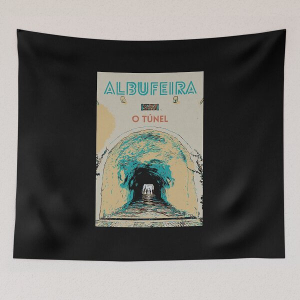 Item preview, Illustration of the Famous Albufeira Beach Access Tunnel, Algarve, Portugal designed and sold by Lemomo-artworks.