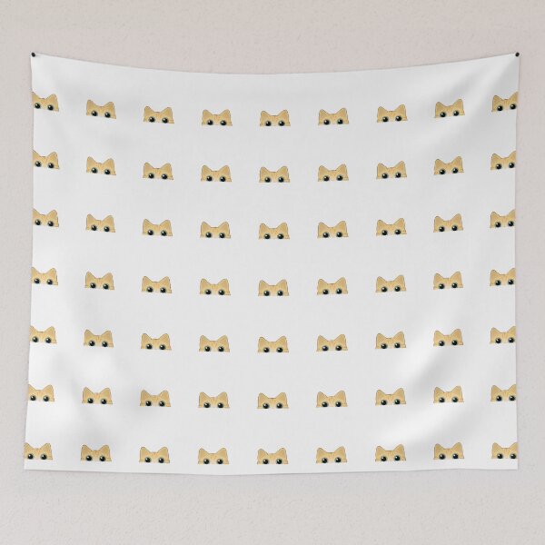 Item preview, Ginger cat peaking designed and sold by StickersGeneral.