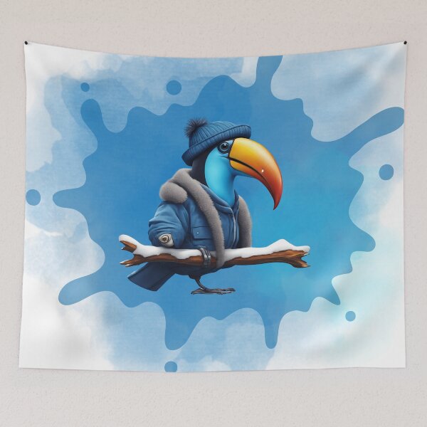 Item preview, Nice blue toucan designed and sold by Yeyishop.