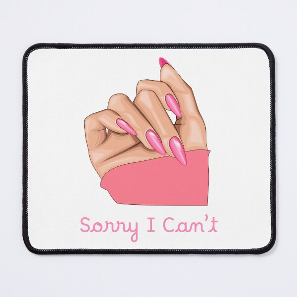 Item preview, Pink Feminist Hand Sorry I Can't Pop Art designed and sold by AestheticArtHub.