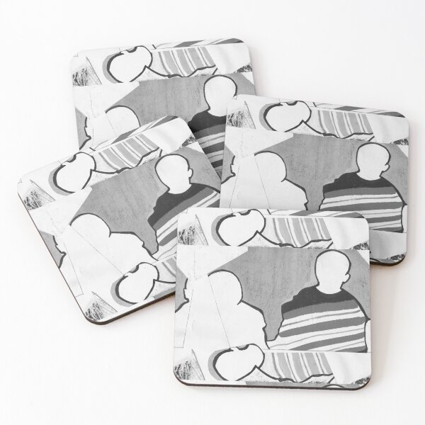 Item preview, Painting Plastic Arts silhouettes characters  designed and sold by Carré Comme Orange.