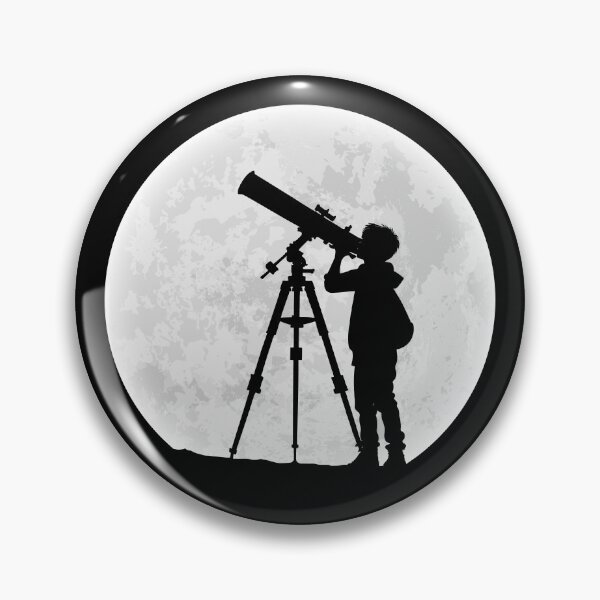 Artikelvorschau, Mondsilhouette – Junge mit Teleskop entworfen und verkauft von STUDIO-72.