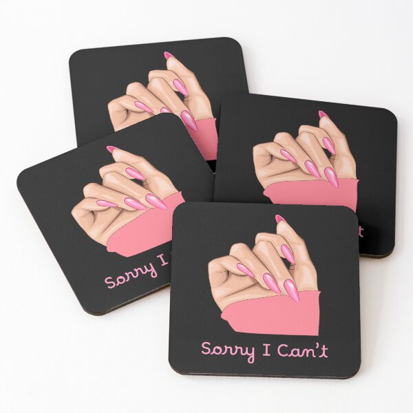 Item preview, Pink Sassy Hand Sorry I Can't Pop Art  designed and sold by AestheticArtHub.
