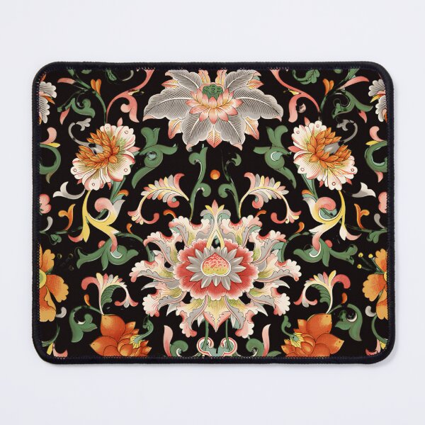 Item preview, oriental inspired elegant intricate floral patterned designed and sold by metebf.