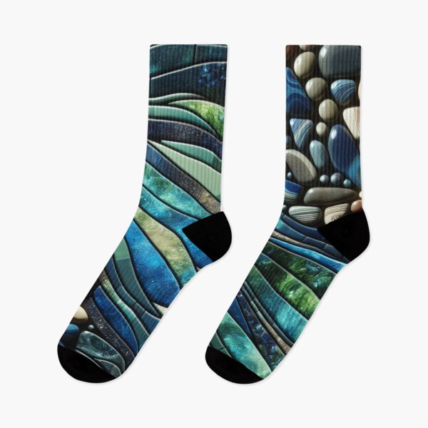 Item preview, Blue Mosaic Rocks designed and sold by Debbie Schulte.