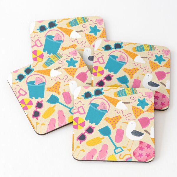 Item preview, Fun at the beach - on sand, cute pattern by Cecca Designs designed and sold by Cecca-Designs.