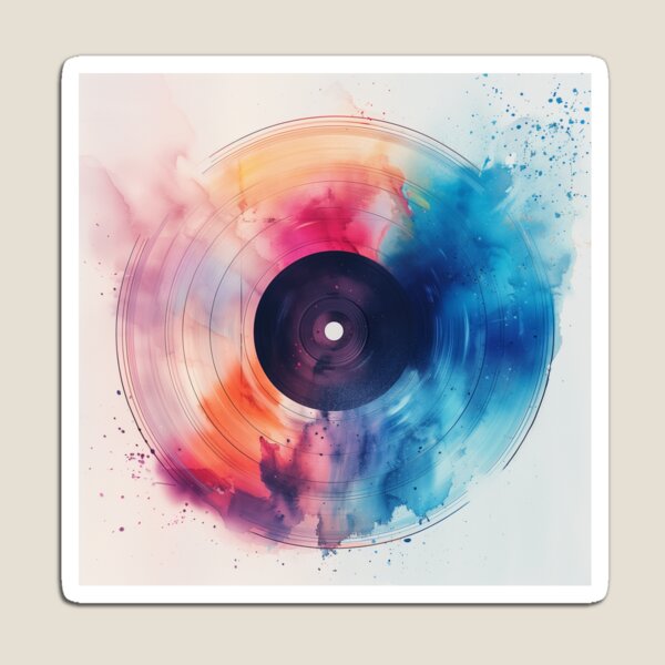 Item preview, Watercolor Vinyl Splash designed and sold by palmyst.