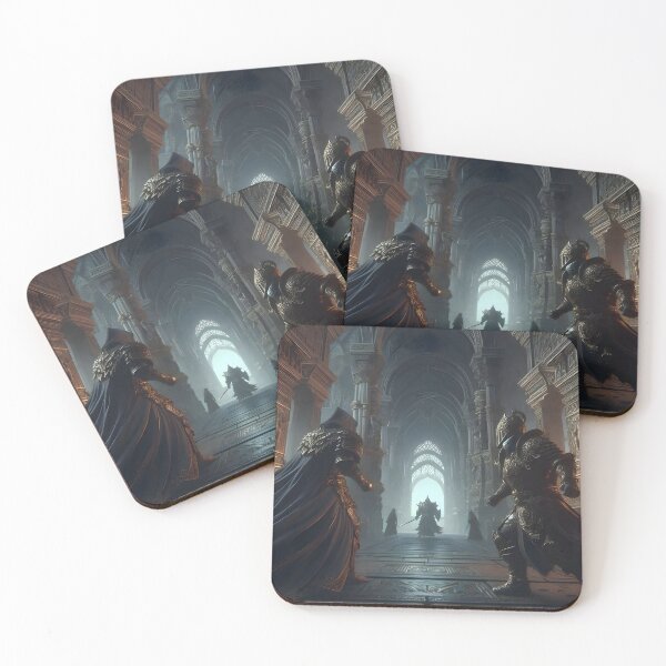 Item preview, Epic Fantasy Battle Scene in Castle - Enchanting Digital Artwork designed and sold by PandaTShirtShop.