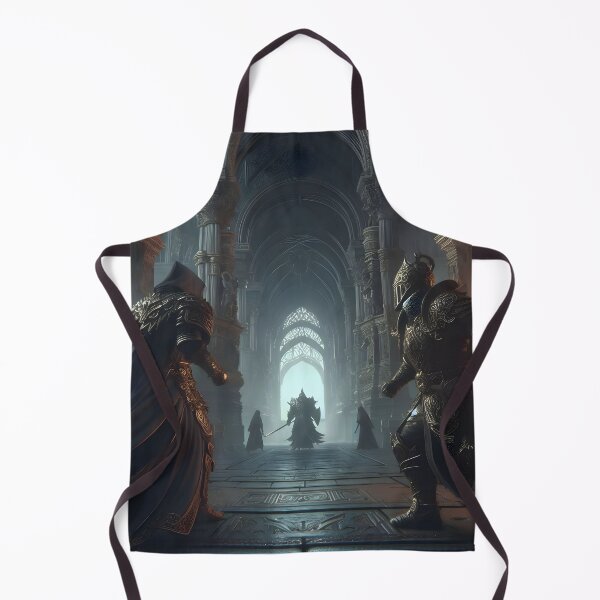 Item preview, Epic Fantasy Battle Scene in Castle - Enchanting Digital Artwork designed and sold by PandaTShirtShop.