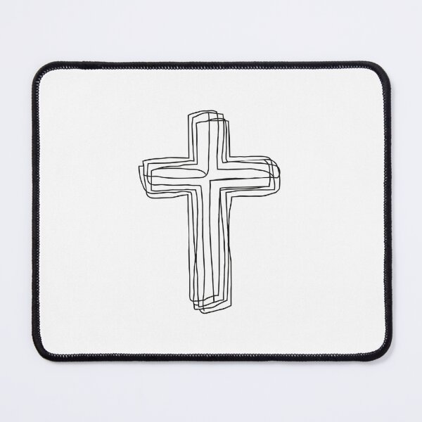 Item preview, cross minimal line black designed and sold by jkrphoto.