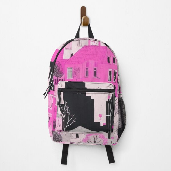 Item preview, City in pink, aesthetic skyline designed and sold by Mauswohn.