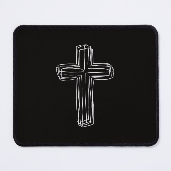 Item preview, cross minimal line  white  designed and sold by jkrphoto.
