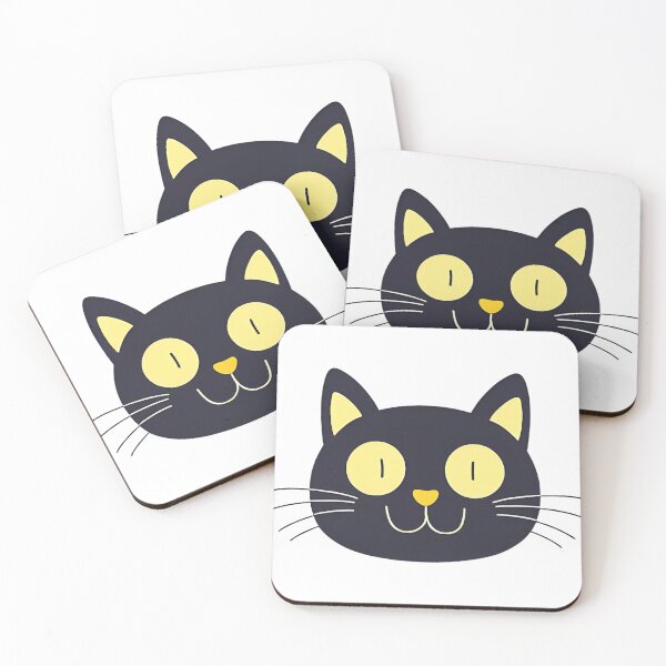 Item preview, Hํappy and lucky yellow eyes black cat  designed and sold by xappy365.