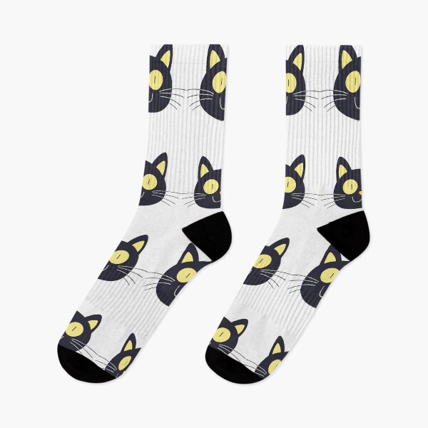 Item preview, Hํappy and lucky yellow eyes black cat  designed and sold by xappy365.