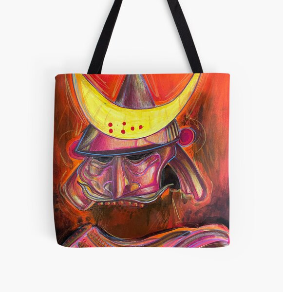 "Samurai" All Over Print Tote Bag