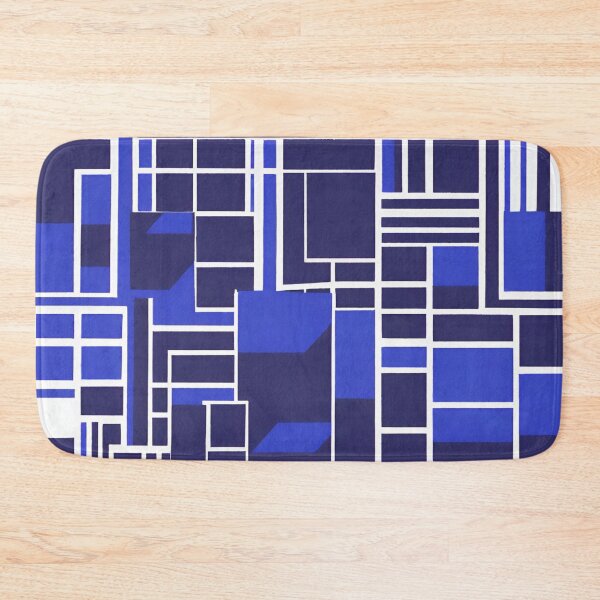 Item preview, Abstract Geometric Royal Blue, Navy Blue, White Pattern designed and sold by Gaborai.
