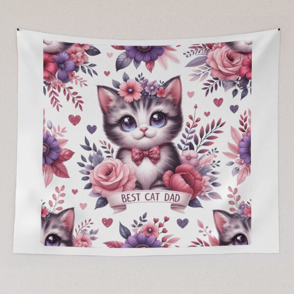 Item preview, Purr-fect Patriot: Celebrating the Best Cat Dad Ever designed and sold by Puppy Paws.