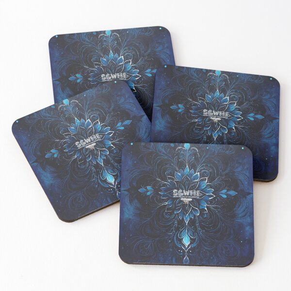 Item preview,  Silver Grey White heir inspiration, Night Blue flower pattern designed and sold by markyboyce247.