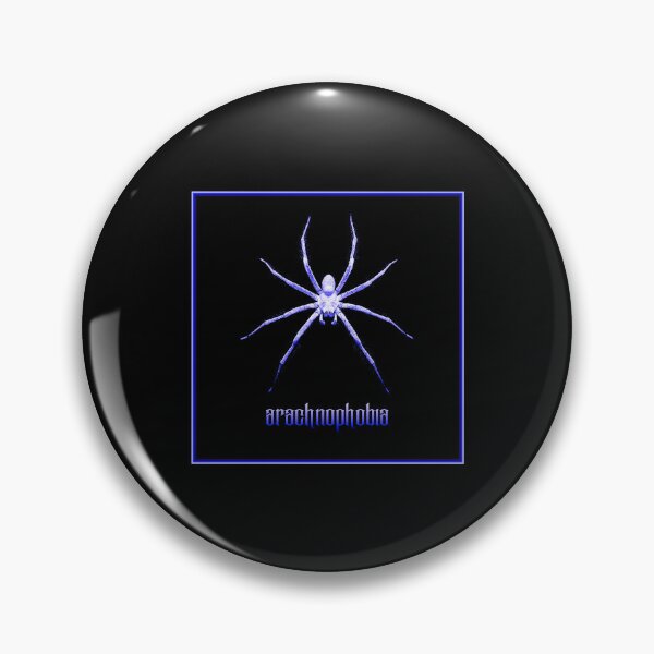 Artikelvorschau, Arachnophobie, schwarze und blaue Grafik, große Spinne entworfen und verkauft von silent-violin.