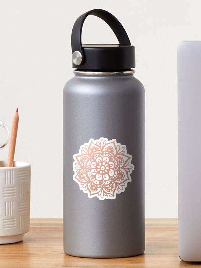 Mandela Flower Water Bottle Decal