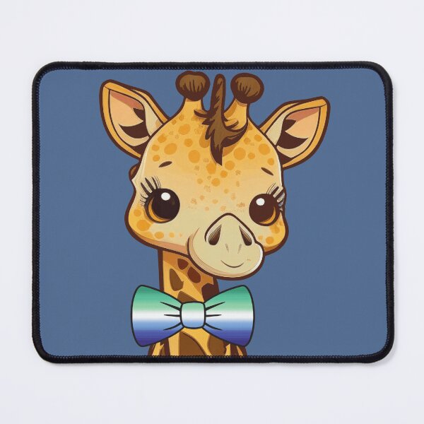 Item preview, Cute Giraffe with Gay MLM Pride Flag Bowtie, Kawaii MLM Pride Design  designed and sold by Travelslightly.
