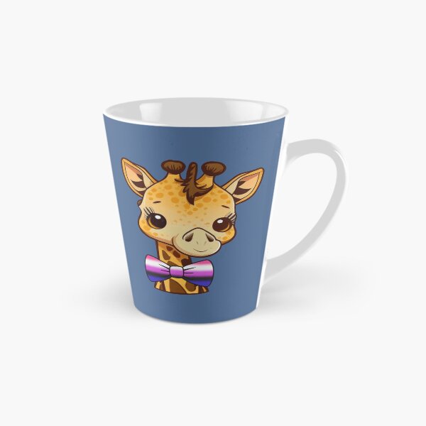 Item preview, Cute Giraffe with Genderfluid Pride Flag Bowtie, Kawaii Genderfluid Pride Design  designed and sold by Travelslightly.