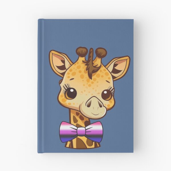 Item preview, Cute Giraffe with Genderfluid Pride Flag Bowtie, Kawaii Genderfluid Pride Design  designed and sold by Travelslightly.