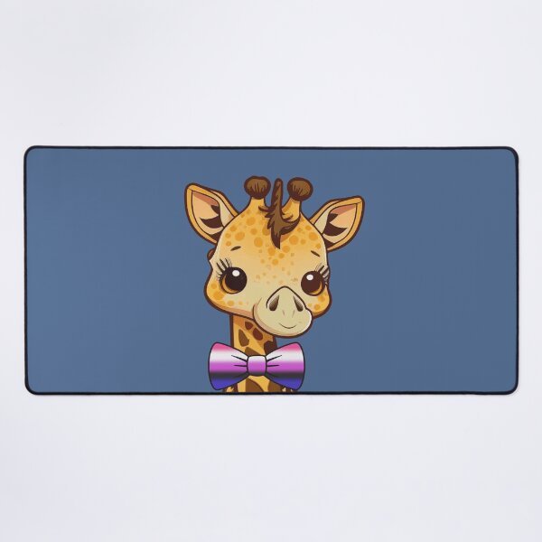 Item preview, Cute Giraffe with Genderfluid Pride Flag Bowtie, Kawaii Genderfluid Pride Design designed and sold by Travelslightly.