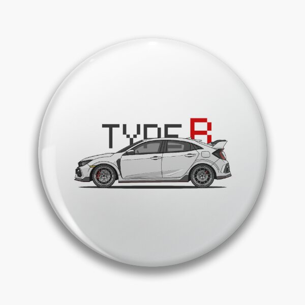 Item preview, FK8 Type R 90's Pixel Art (White) - JDM designed and sold by kacar-draw.