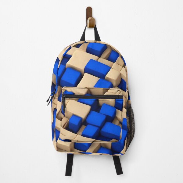 Item preview, Abstract, Geometric Pattern, Like Plasticine, Royal Blue, Cream designed and sold by Gaborai.