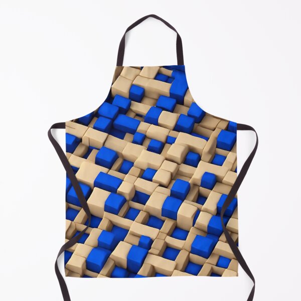 Item preview, Abstract, Geometric Pattern, Like Plasticine, Royal Blue, Cream designed and sold by Gaborai.