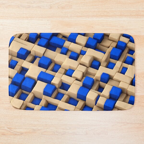 Item preview, Abstract, Geometric Pattern, Like Plasticine, Royal Blue, Cream designed and sold by Gaborai.