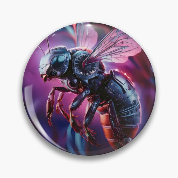 Item preview, A mechanical bee in the air. designed and sold by MyHappyArtShop.