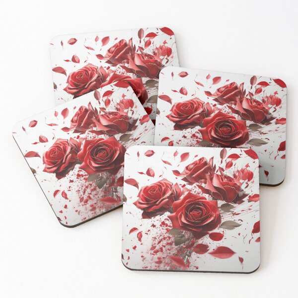 Item preview, Rose red foral explosion 31 designed and sold by Grafik-Ai-Art.
