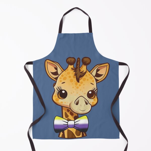 Item preview, Cute Giraffe with Nonbinary Pride Flag Bowtie, Kawaii Enby Pride Design  designed and sold by Travelslightly.