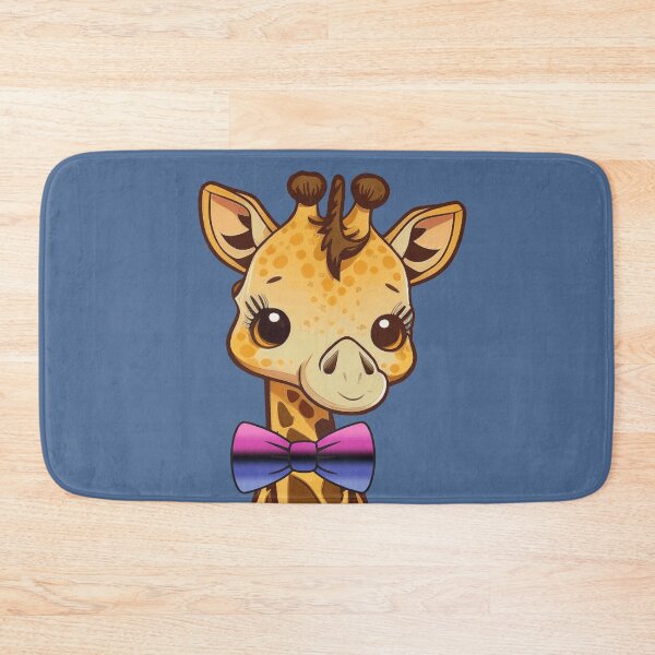 Item preview, Cute Giraffe with Omnisexual Pride Flag Bowtie, Kawaii Omni Pride Design  designed and sold by Travelslightly.