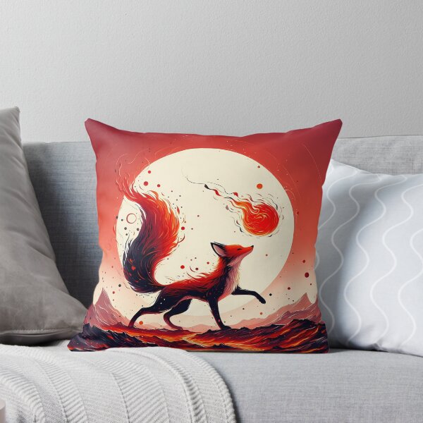 Item preview, Fire Fox Cub Playing with Fireball, Ai Generated Art  designed and sold by ACC .