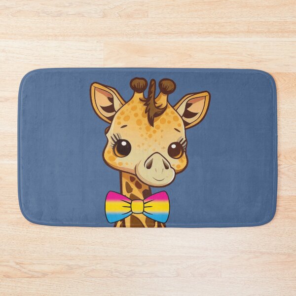 Item preview, Cute Giraffe with Pansexual Pride Flag Bowtie, Kawaii Pan Pride Design  designed and sold by Travelslightly.