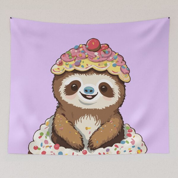 Item preview, Cupcake | Muffin Animal | Sweet Sloth | Funny Cupcake  designed and sold by OrganicLights.