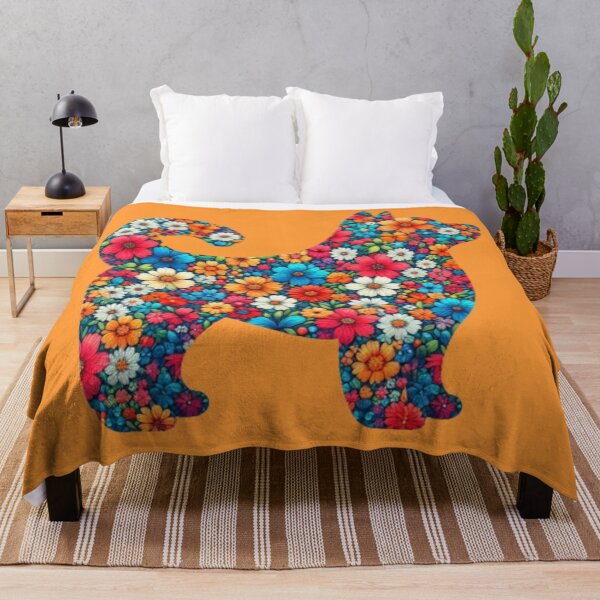 Item preview, Floral Akita Silhouette designed and sold by LyssasMindArt.