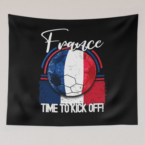 Item preview, France Football Time to Kick Off, Vintage Soccer designed and sold by orangeblue21.