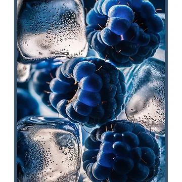 Artwork thumbnail, Blue Raspberries on Ice by RWCarpenter