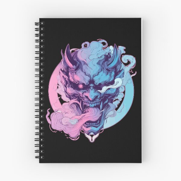 Item preview, Oni Demon Samurai Hannya Ogre Pink Purple designed and sold by TomFrontierArt.