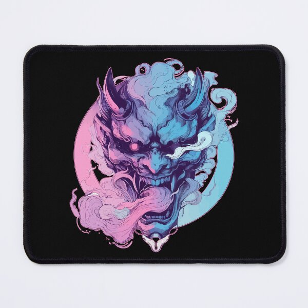 Item preview, Oni Demon Samurai Hannya Ogre Pink Purple designed and sold by TomFrontierArt.