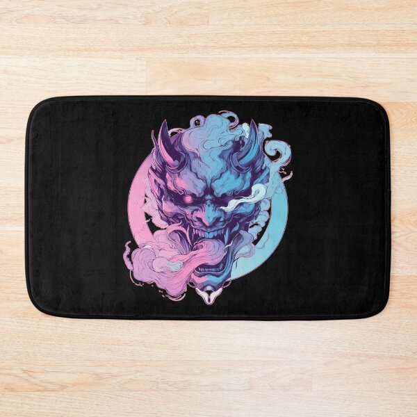 Item preview, Oni Demon Samurai Hannya Ogre Pink Purple designed and sold by TomFrontierArt.